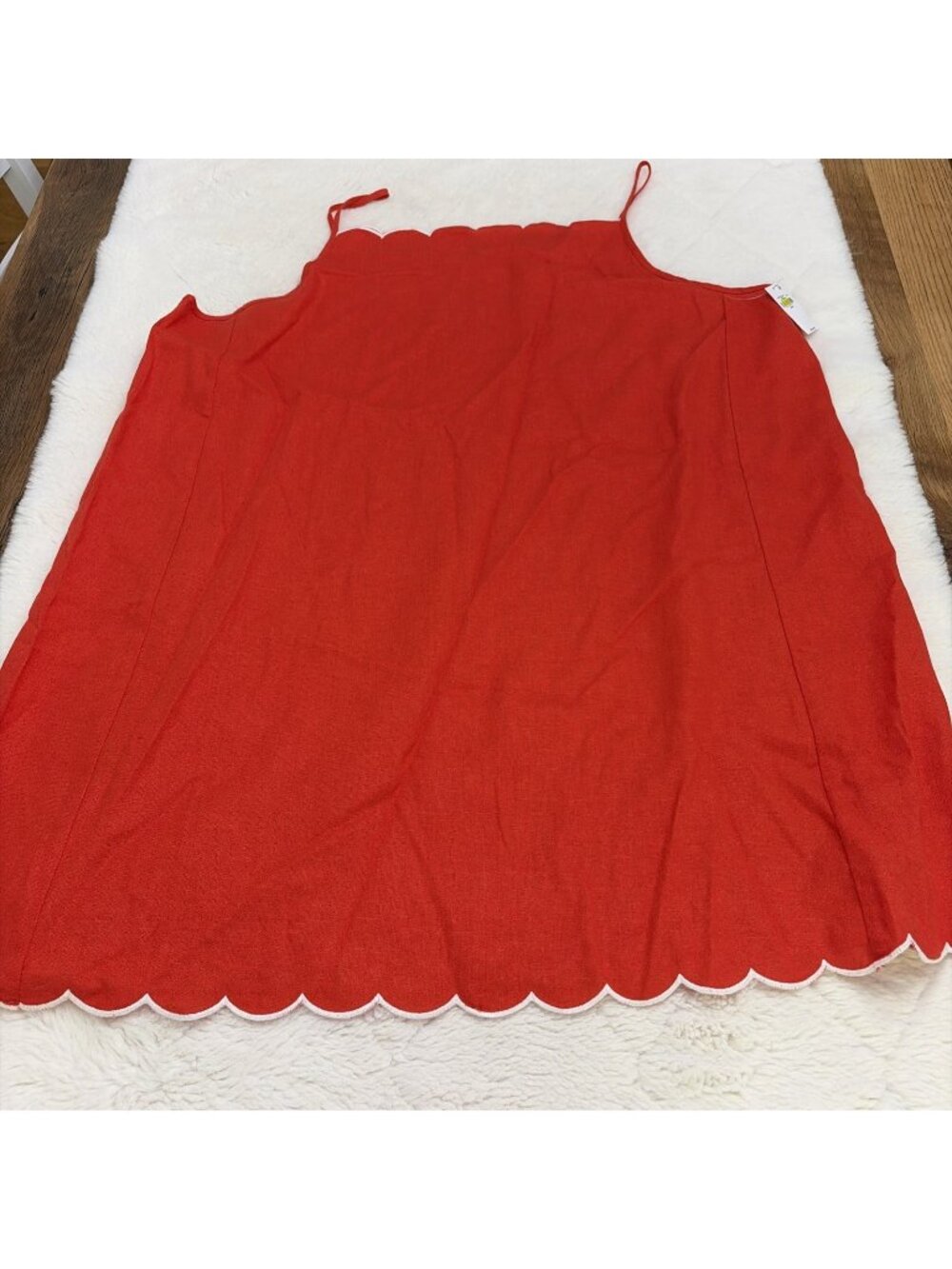 Old Navy Womens XXL Linen Blend Sundress Scalloped